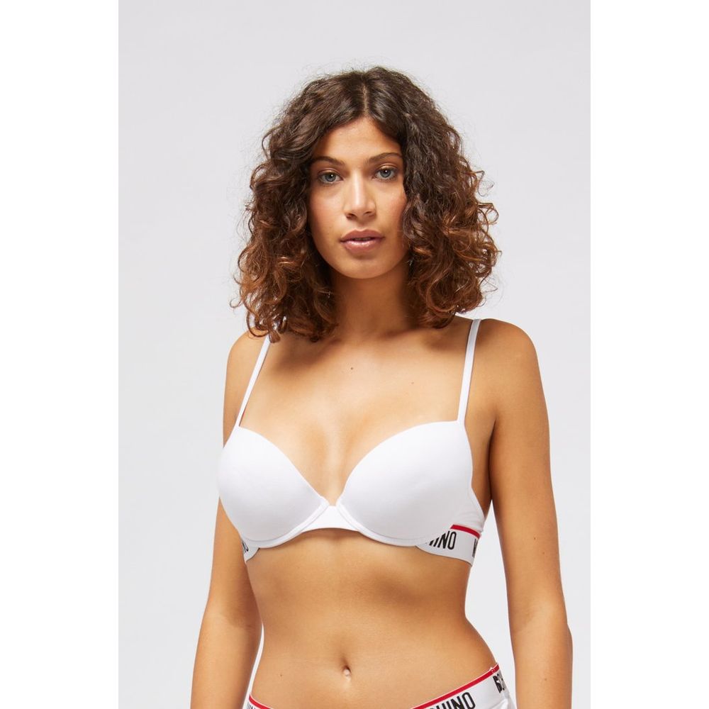 Moschino White Cotton Bra