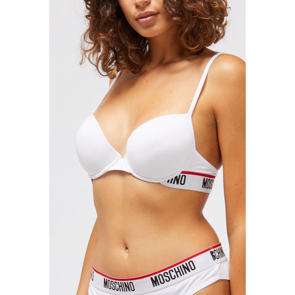 Moschino White Cotton Bra