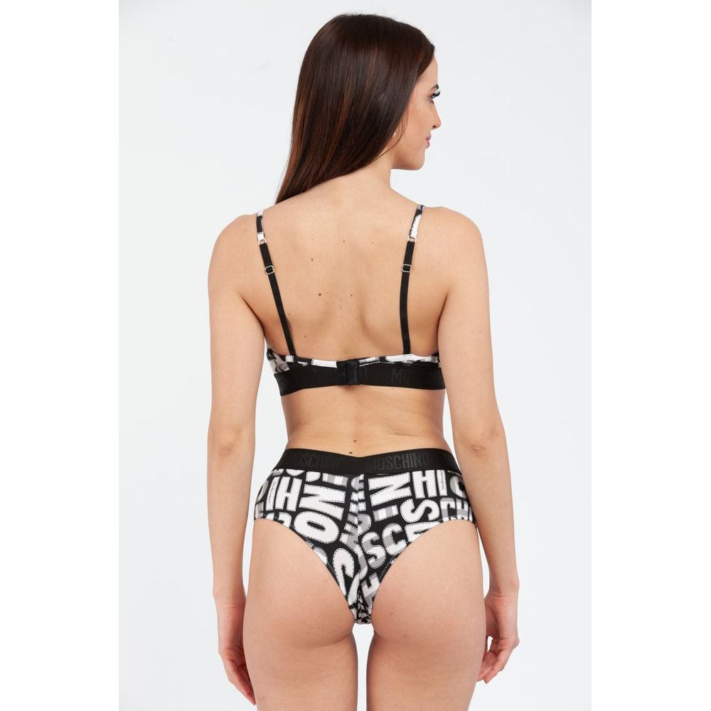 Moschino Black Cotton Bra