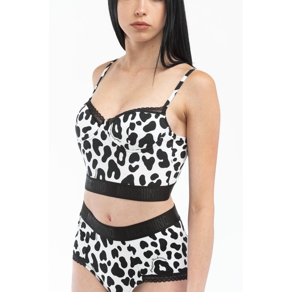 Moschino Black Modal Tank Tops