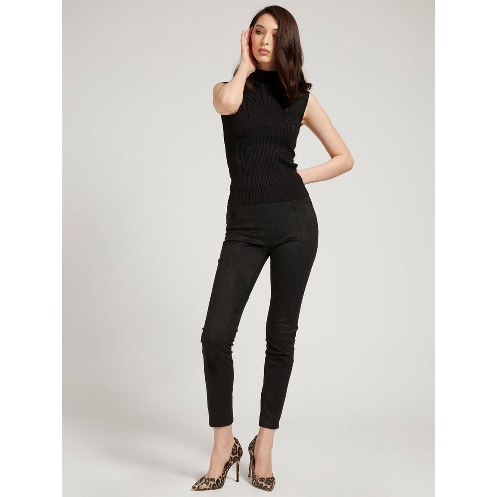 Guess Jeans Black Polyester Leggings