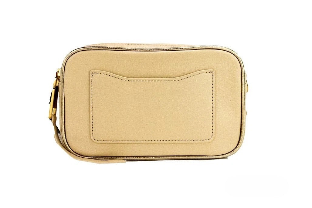 Marc Jacobs The Moto Shot 21 Curds Leather Camera Crossbody Purse Bag
