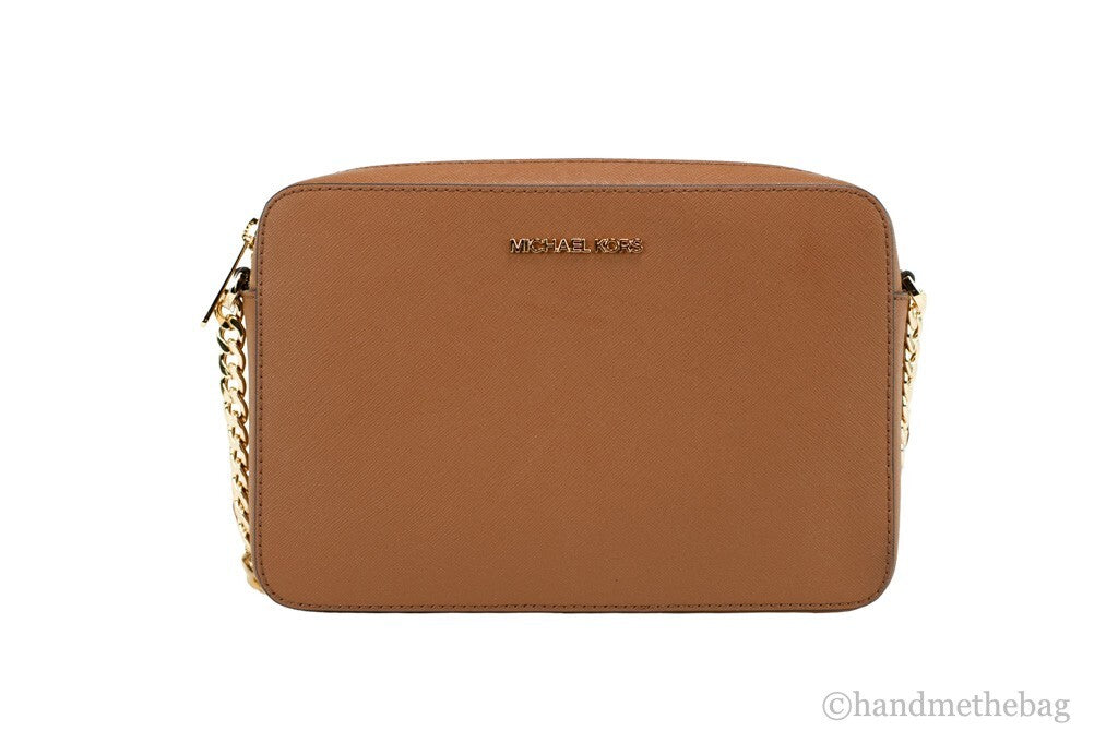 Michael Kors Women'S Zipper Closure Saffiano Leather Crossbody Bag