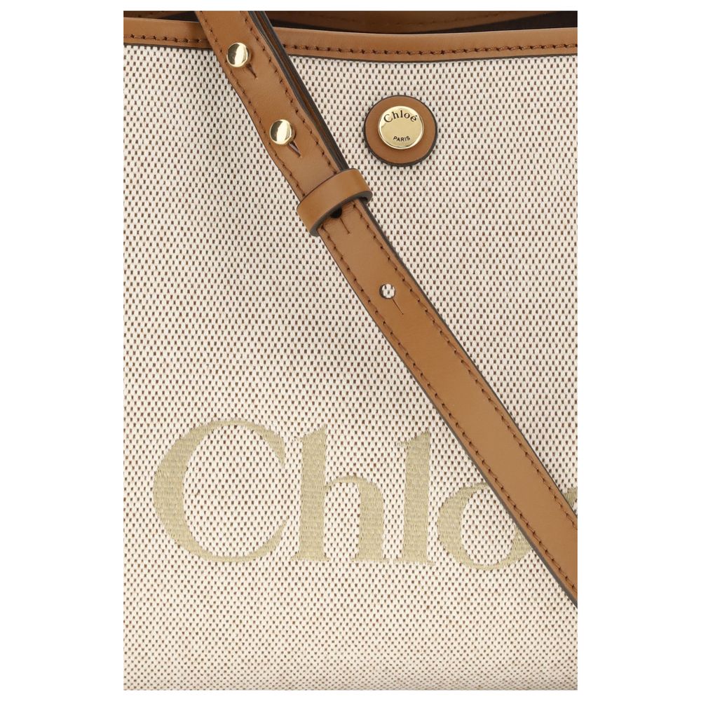 Chloé Beige Fabric Handbag