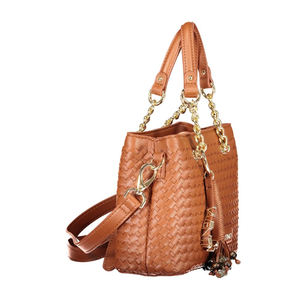 Valentino Brown Polyurethane Women Bag