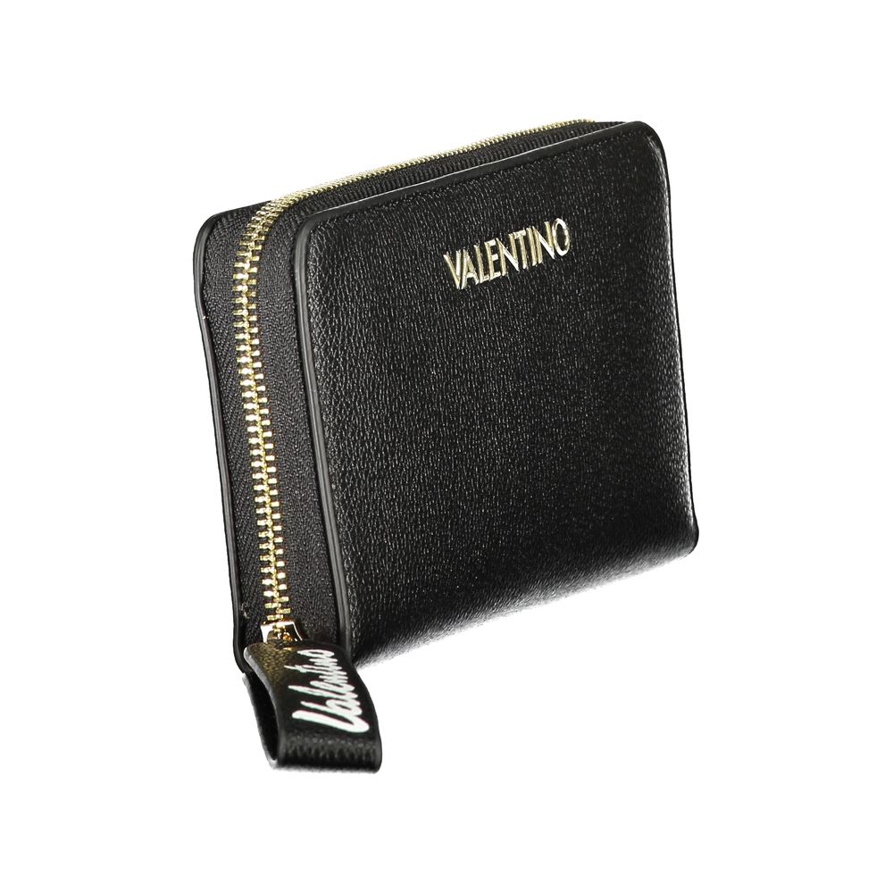 Valentino Black Polyurethane Womens Wallet
