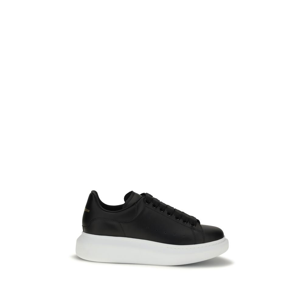 Alexander McQueen Black Calf Leather Bos Taurus Platform Sneakers