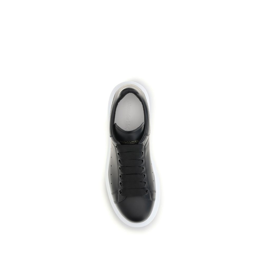 Alexander McQueen Black Calf Leather Bos Taurus Platform Sneakers