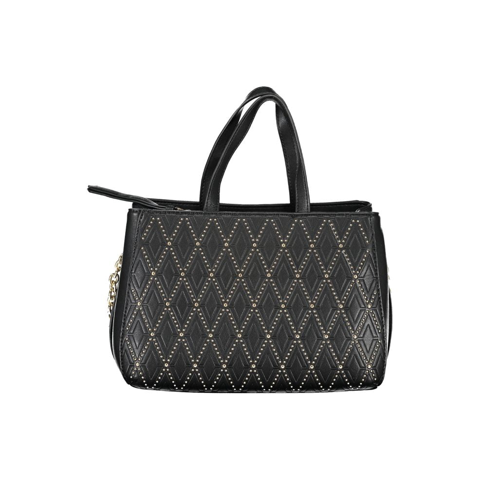 Valentino Nero Poliuretano Women's Bag with Chain and Shoulder Strap