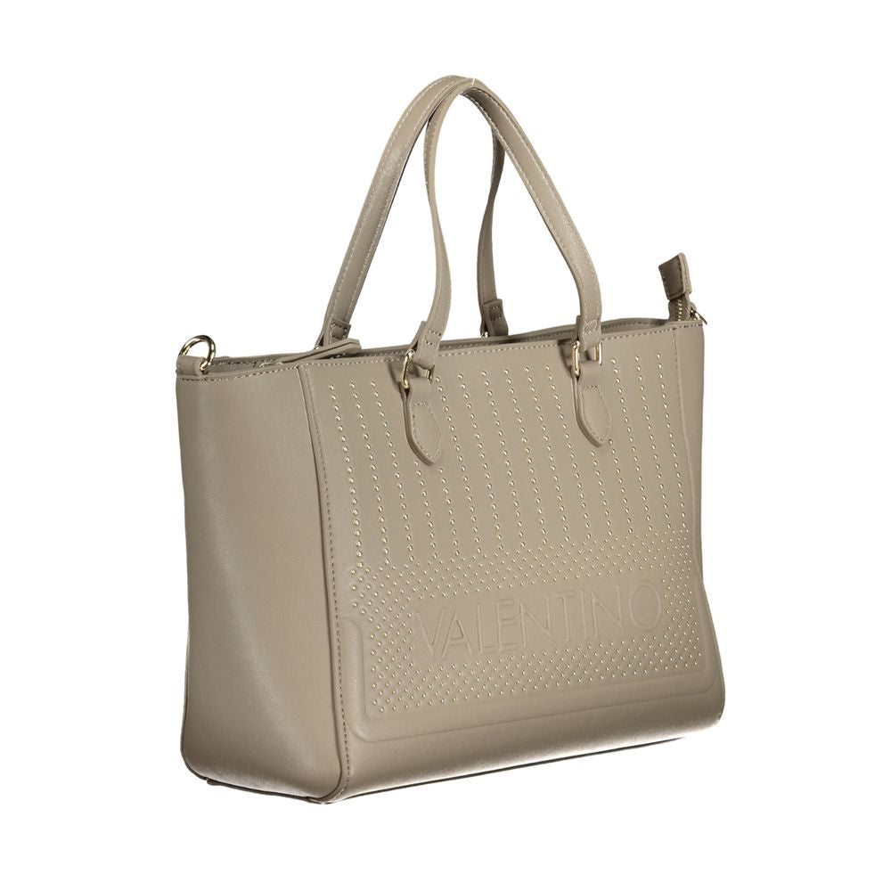 Valentino Beige Polyurethane Women's Bag with Adjustable Shoulder Strap