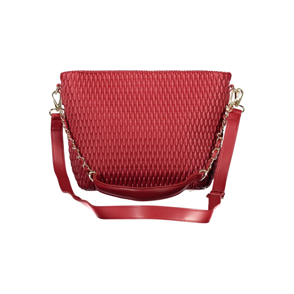 Valentino Rosso Polyurethane Women's Bag with Adjustable Shoulder Strap