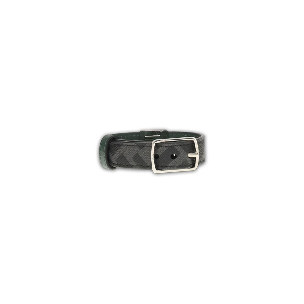 Fendi Black Calf Leather Bos Taurus Bracelet