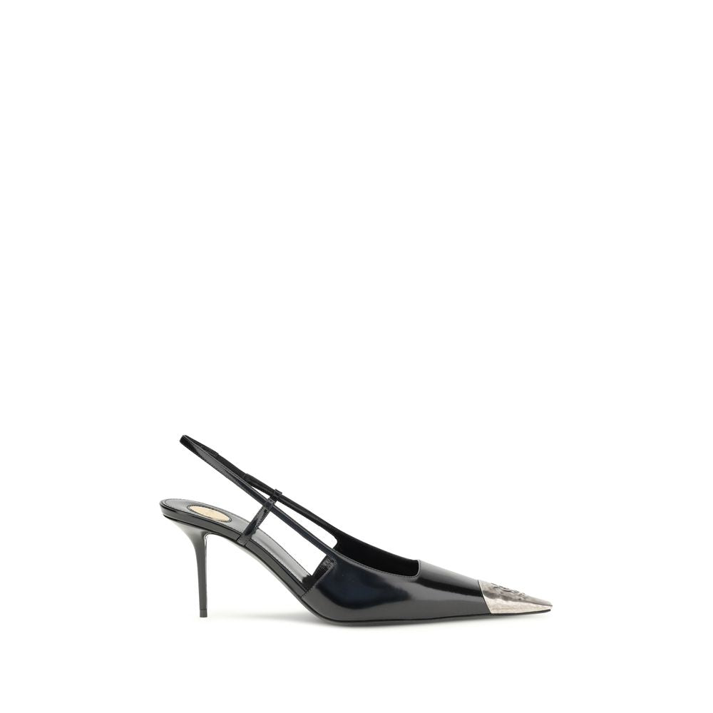 Saint Laurent Black Leather Pumps
