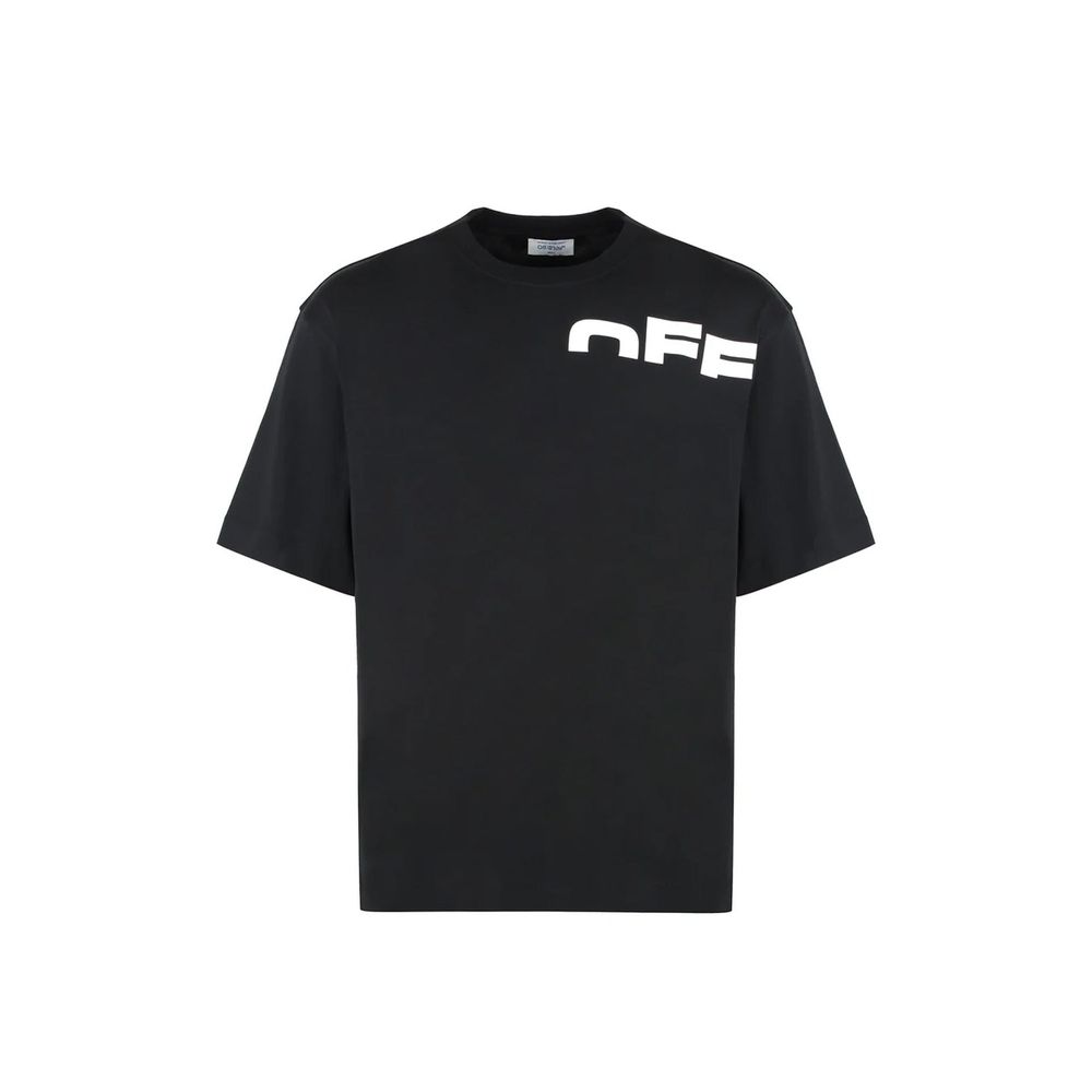 Off-White Black Cotton T-Shirt