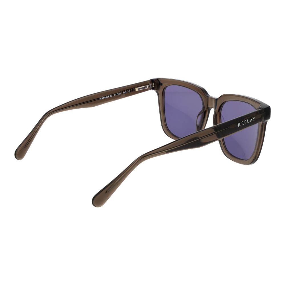 Replay Brown Plastic Sunglasses