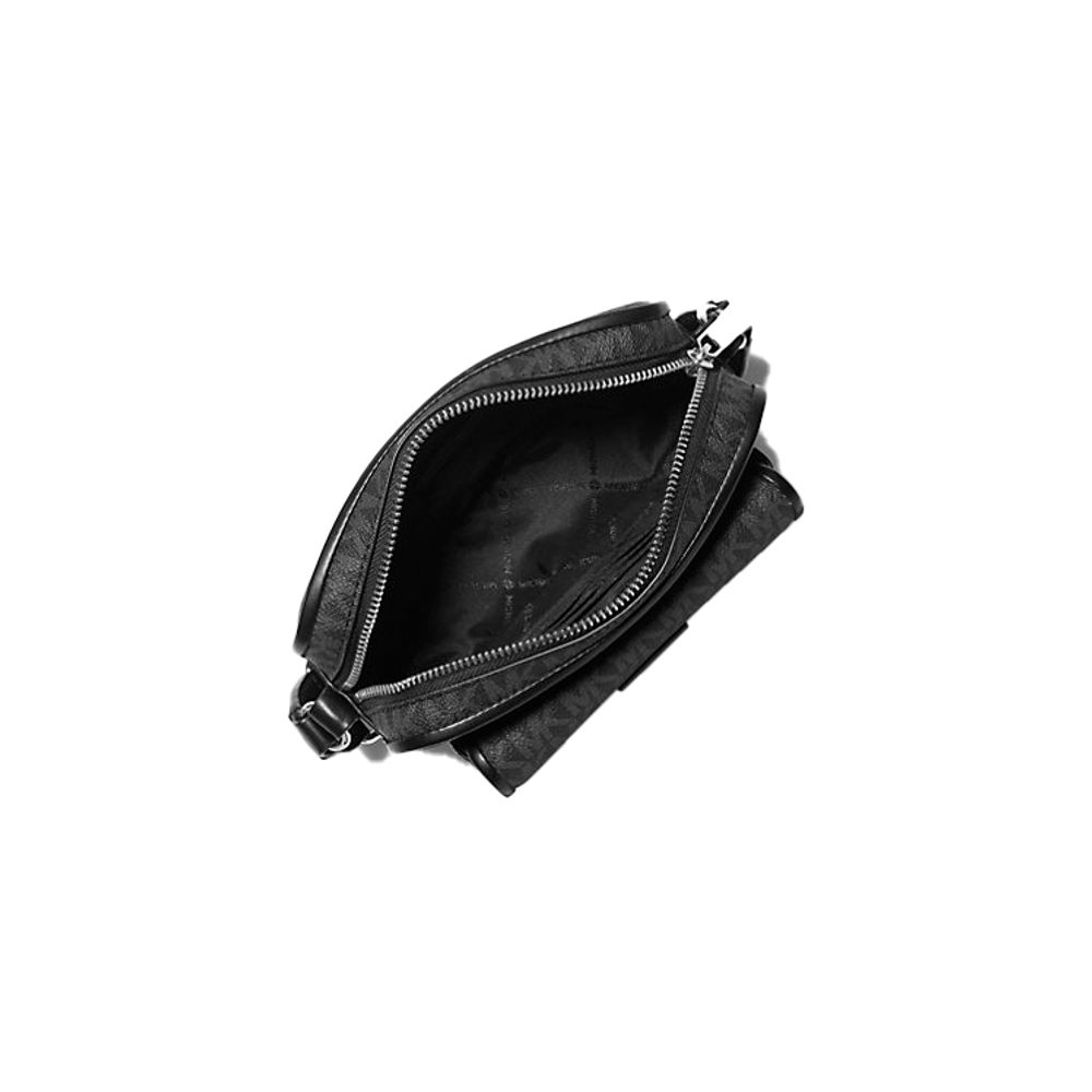 Michael Kors Black Canvas Crossbody Bag