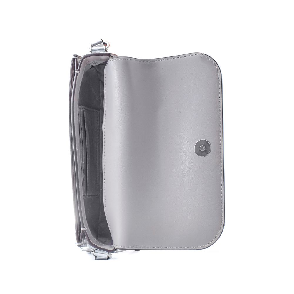 Michael Kors Gray Leather Shoulder Bag