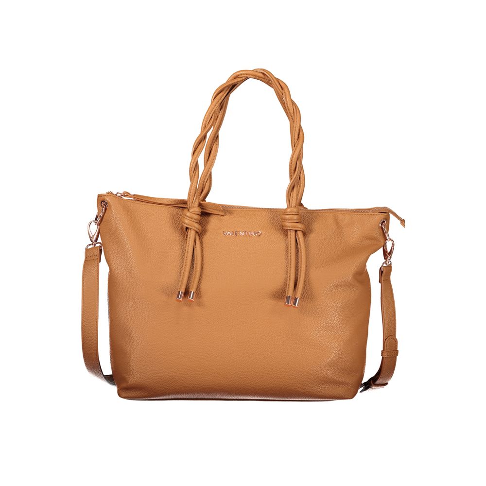 Valentino Brown Polyethylene Handbag