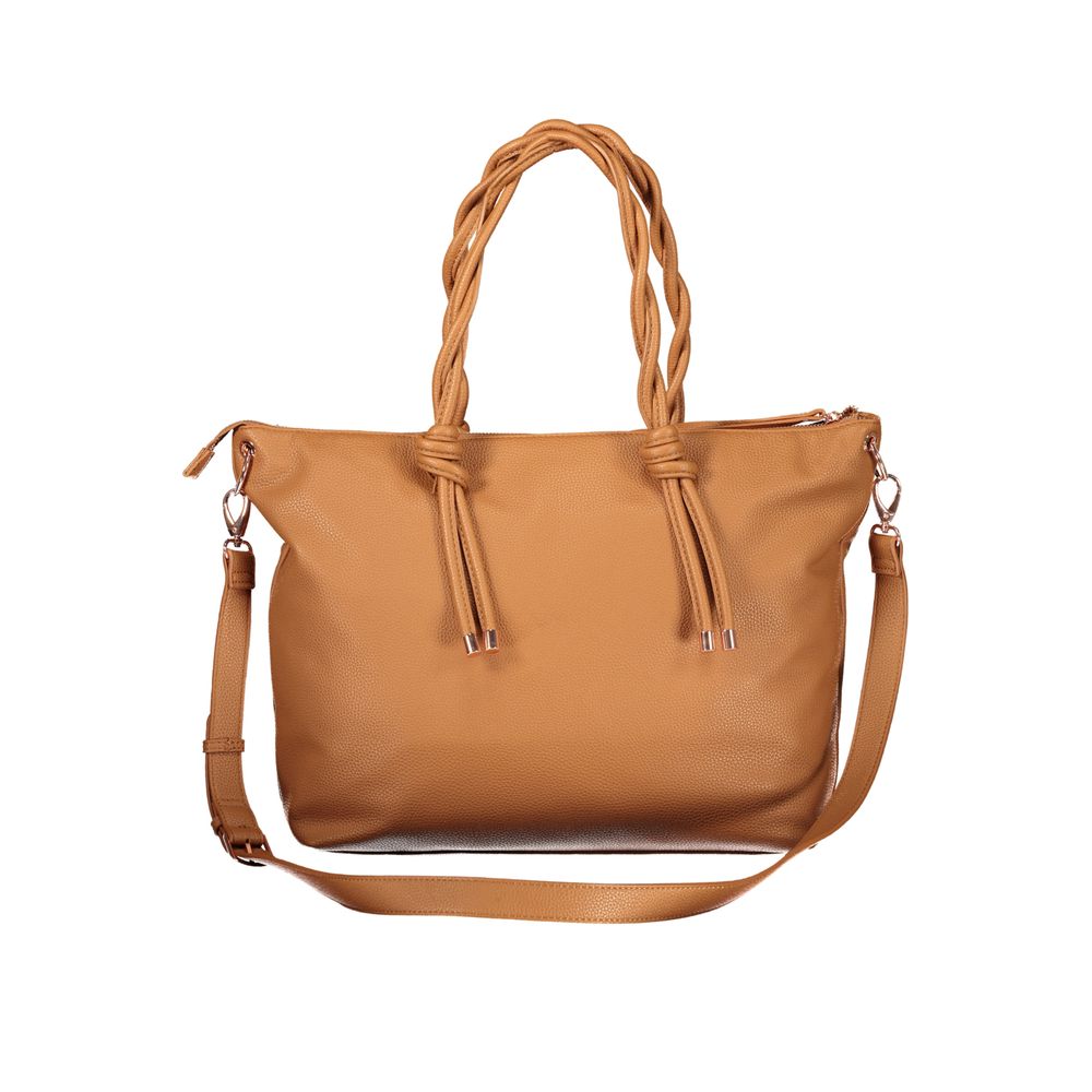 Valentino Brown Polyethylene Handbag