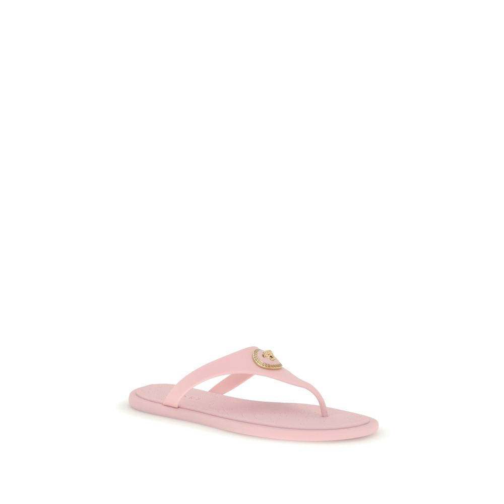Versace Multicolor Rubber Flip-Flop Sandals