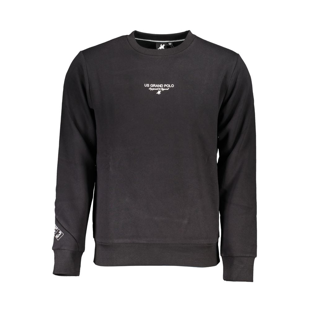 U.S. Grand Black Cotton Men Sweatshirt