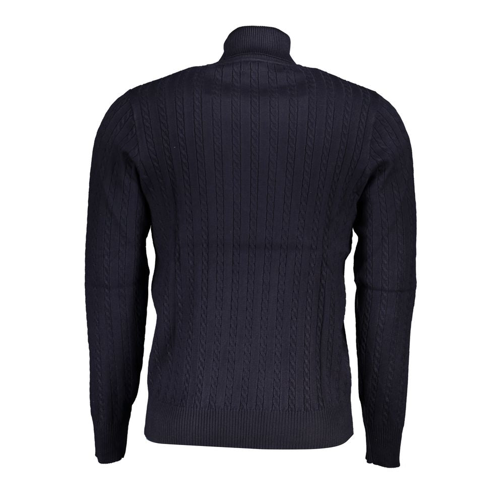 U.S. Grand Blue Viscose Men's Sweater