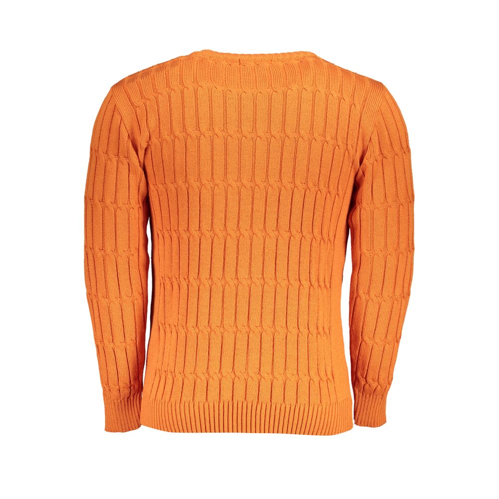 U.S. Grand Arancione Acrylic Men Sweater