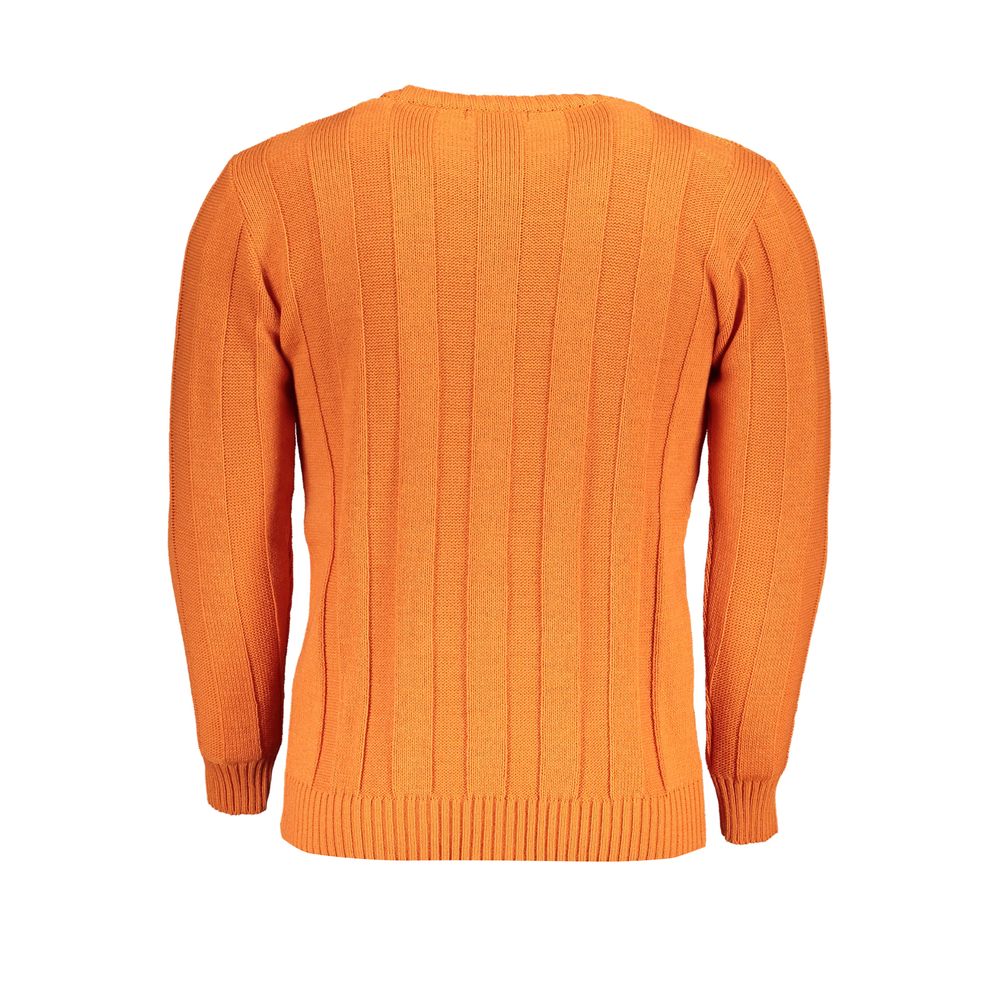 U.S. Grand Arancione Acrylic Men Sweater