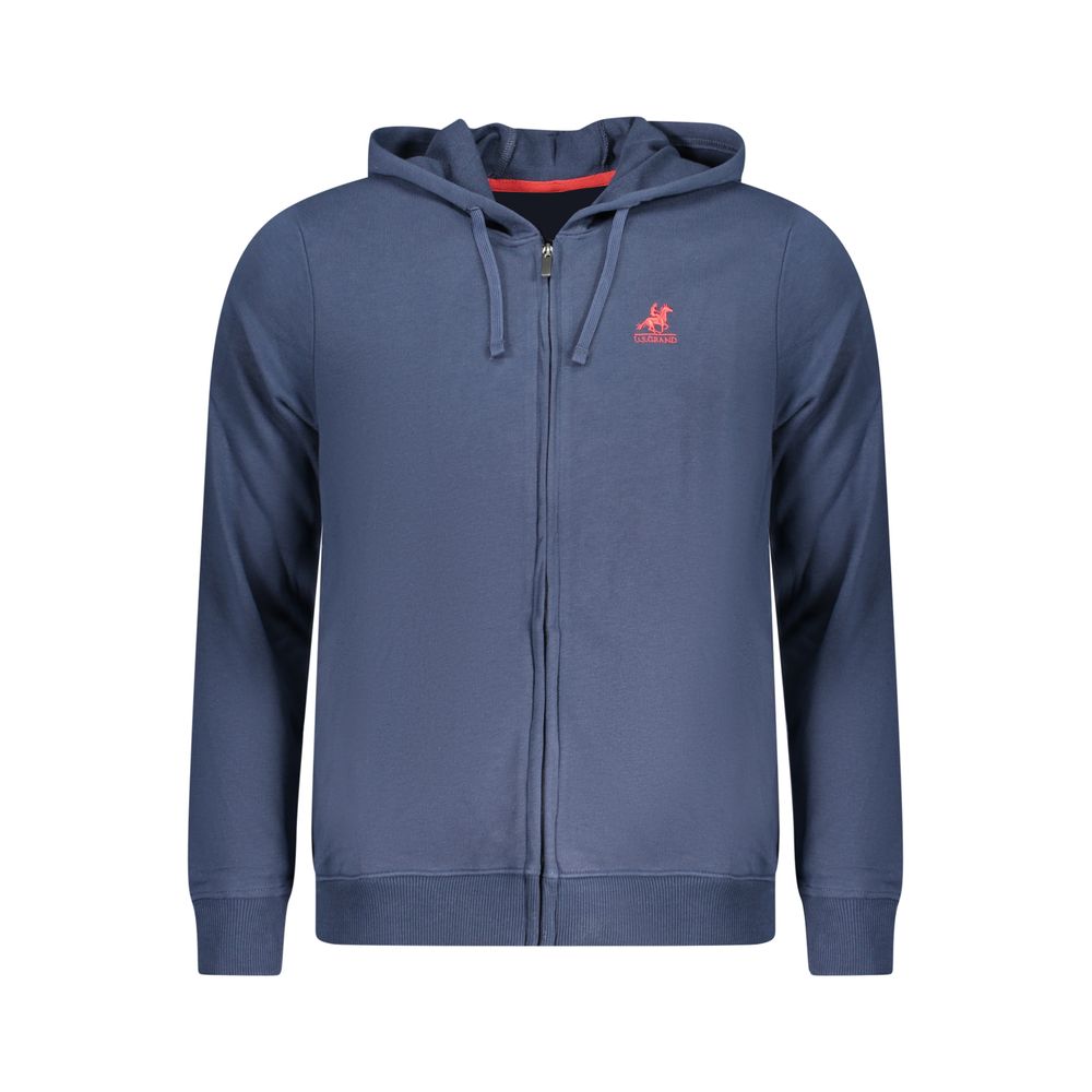 U.S. Grand Blue Cotton Men Sweatshirt