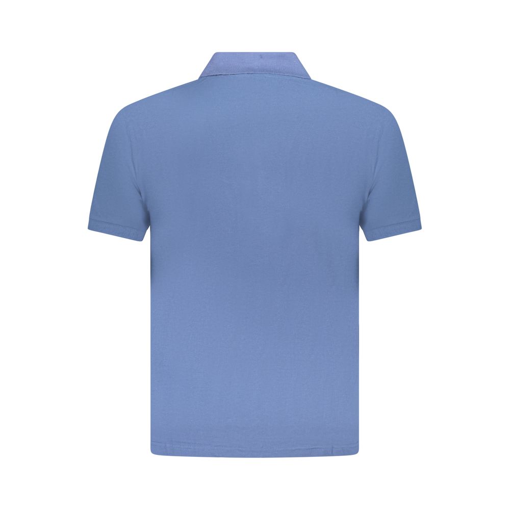 U.S. Grand Blu Cotton Men Polo