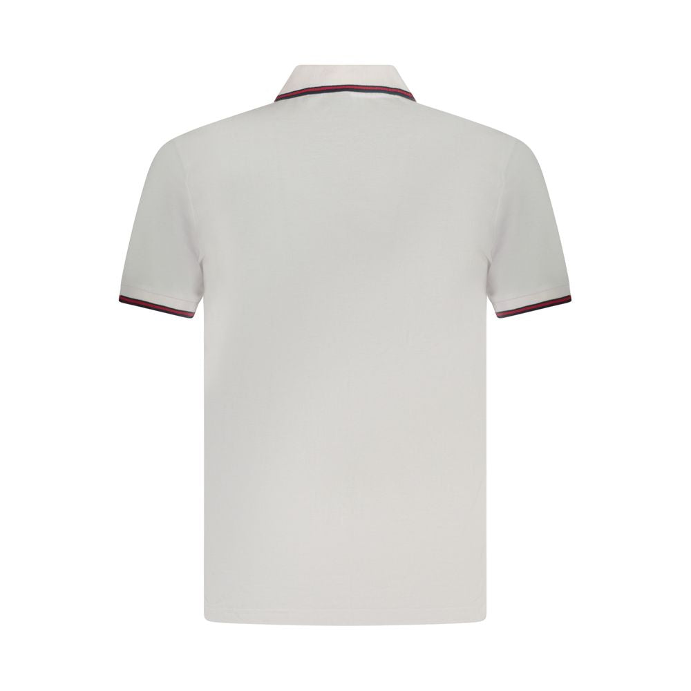 U.S. Grand White Cotton Men Polo Shirt