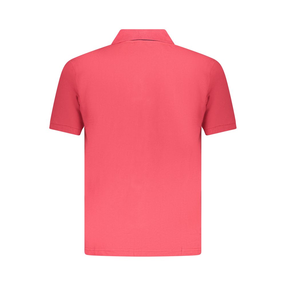 U.S. Grand Red Cotton Men Polo Shirt