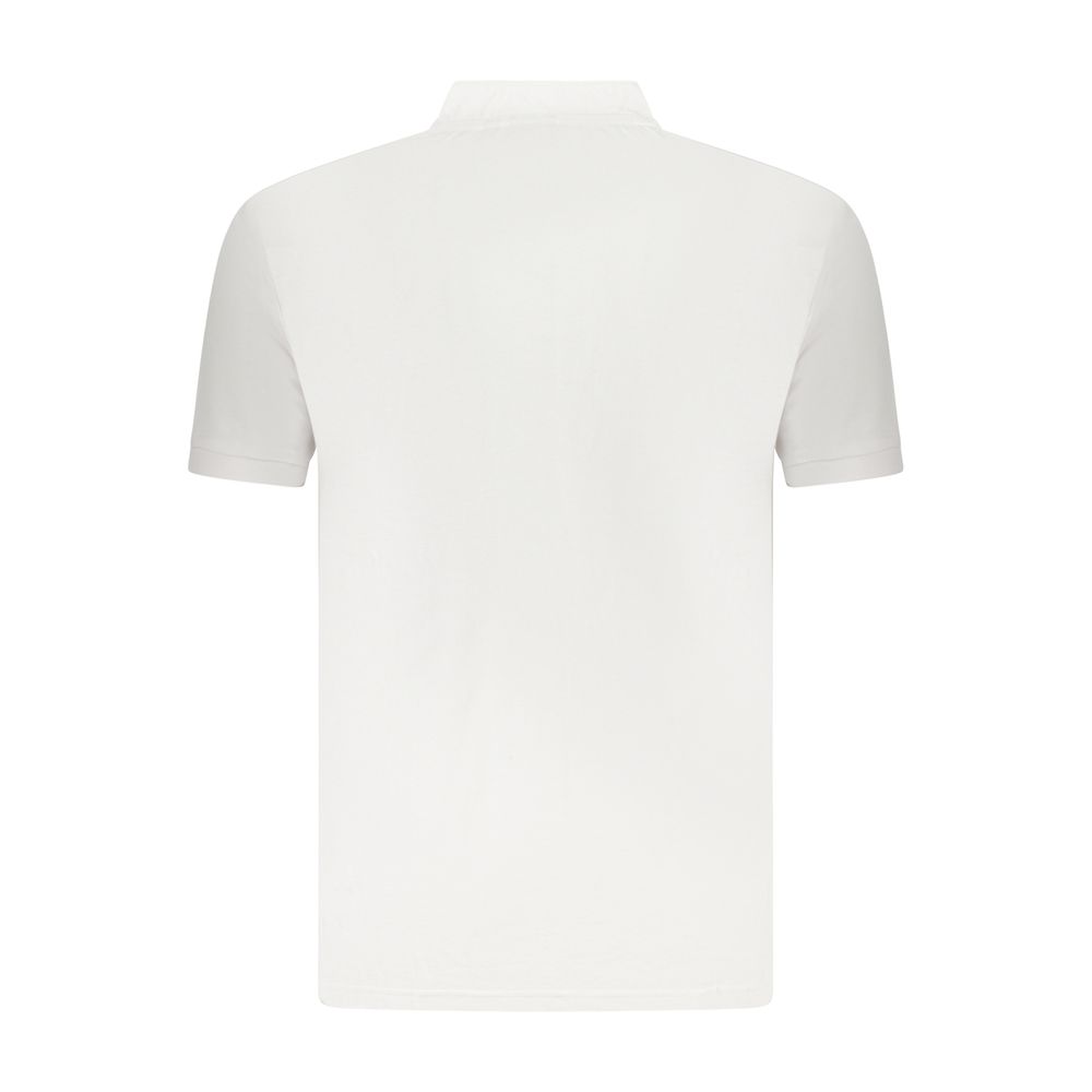 U.S. Grand White Cotton Men's Polo Shirt
