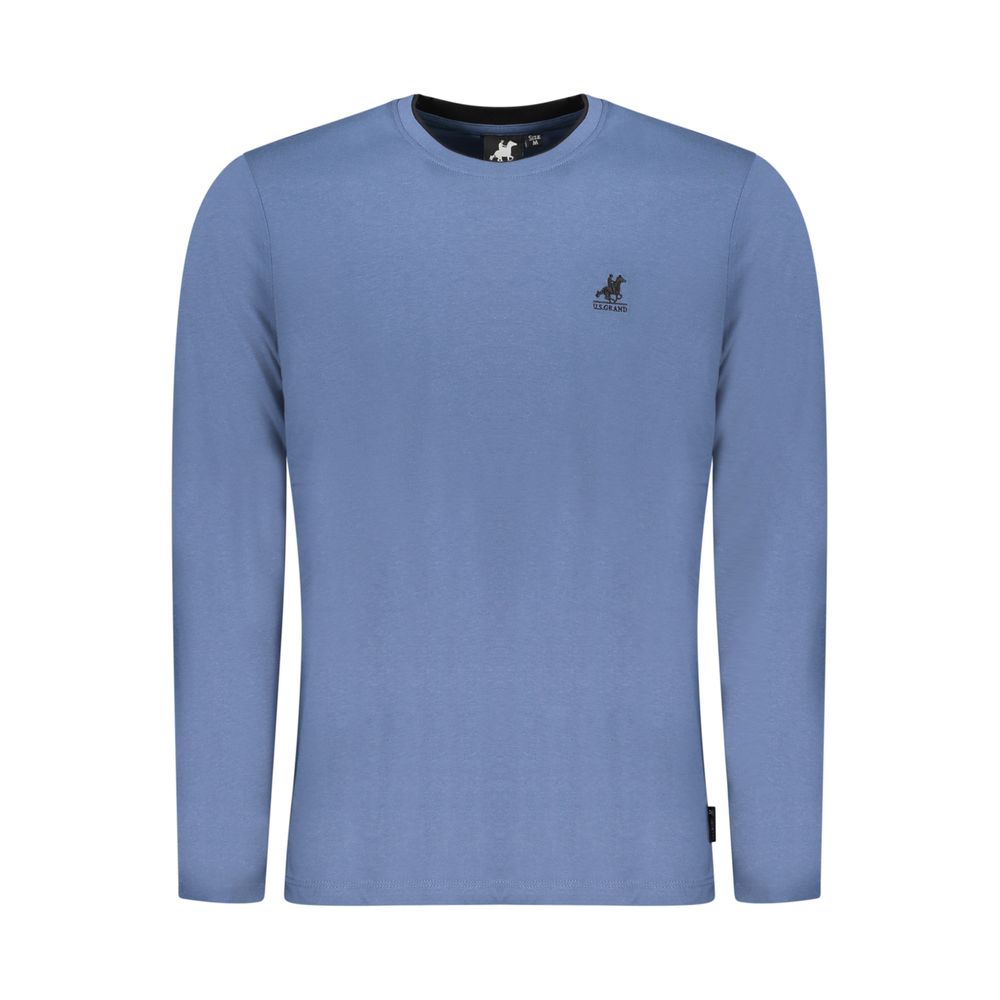 U.S. Grand Blu Cotton Men T-Shirt