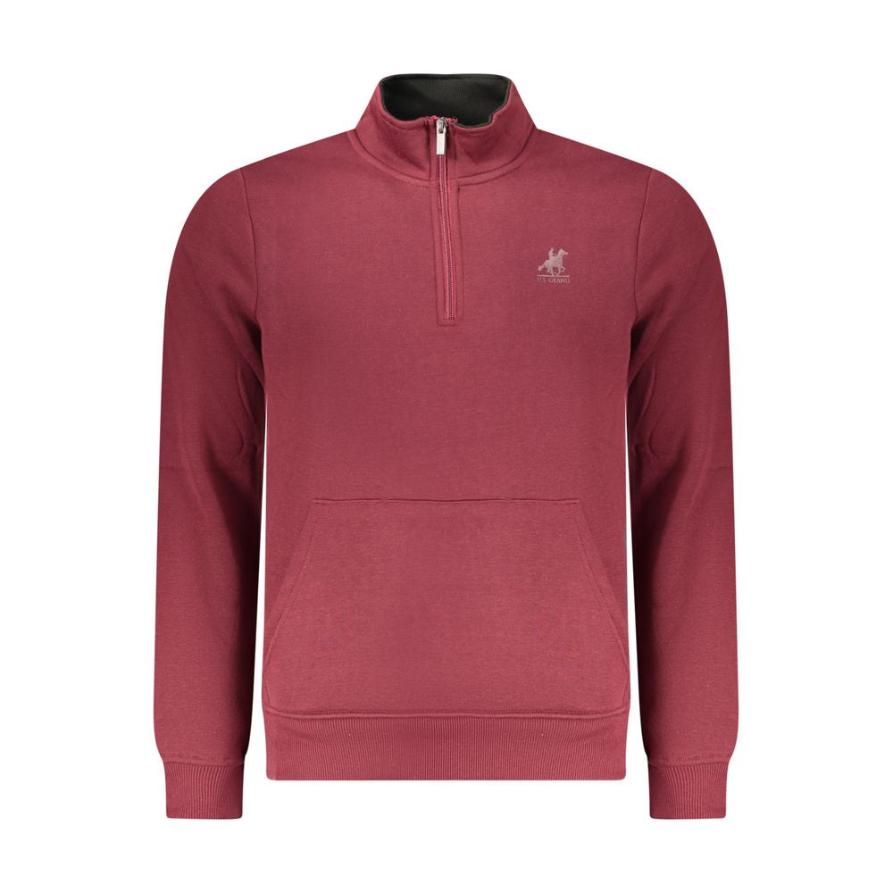 U.S. Grand Red Polyester Mens Sweatshirt