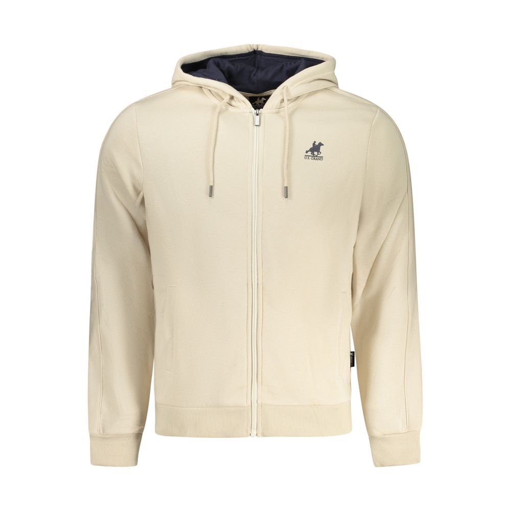 U.S. Grand Beige Cotton Men Sweatshirt