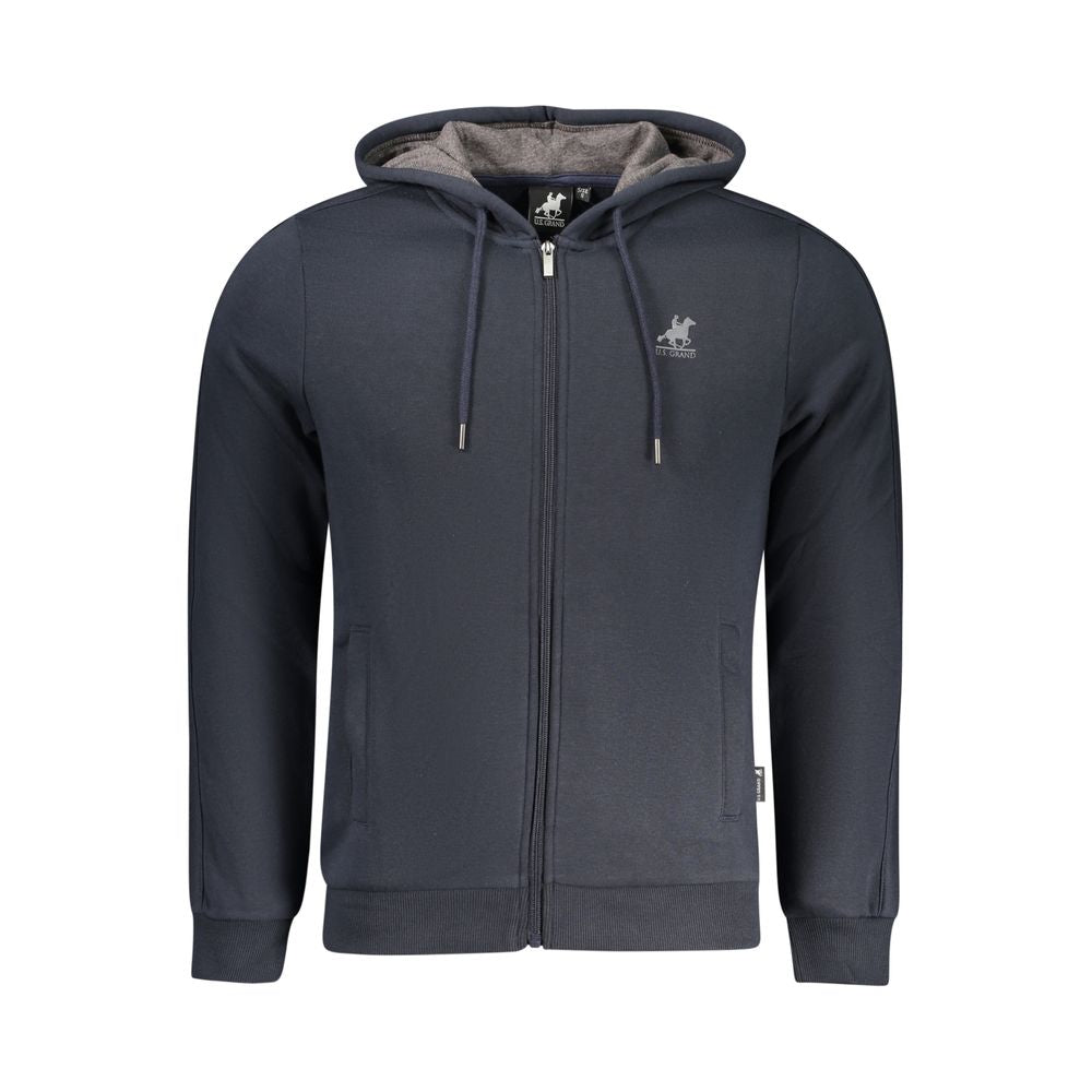 U.S. Grand Blue Cotton Men's Hoodie