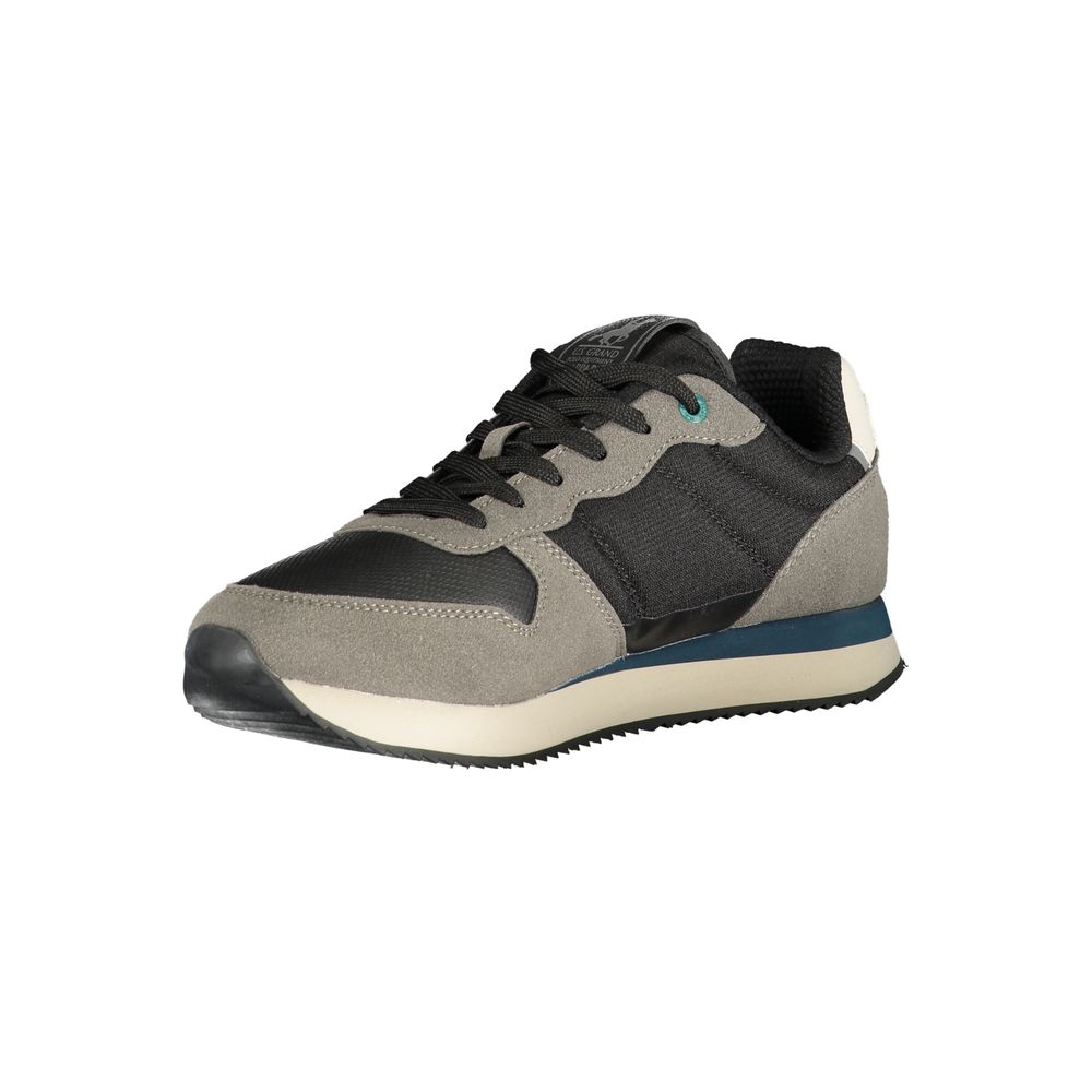 U.S. Grand Black Polyurethane Men Sneaker