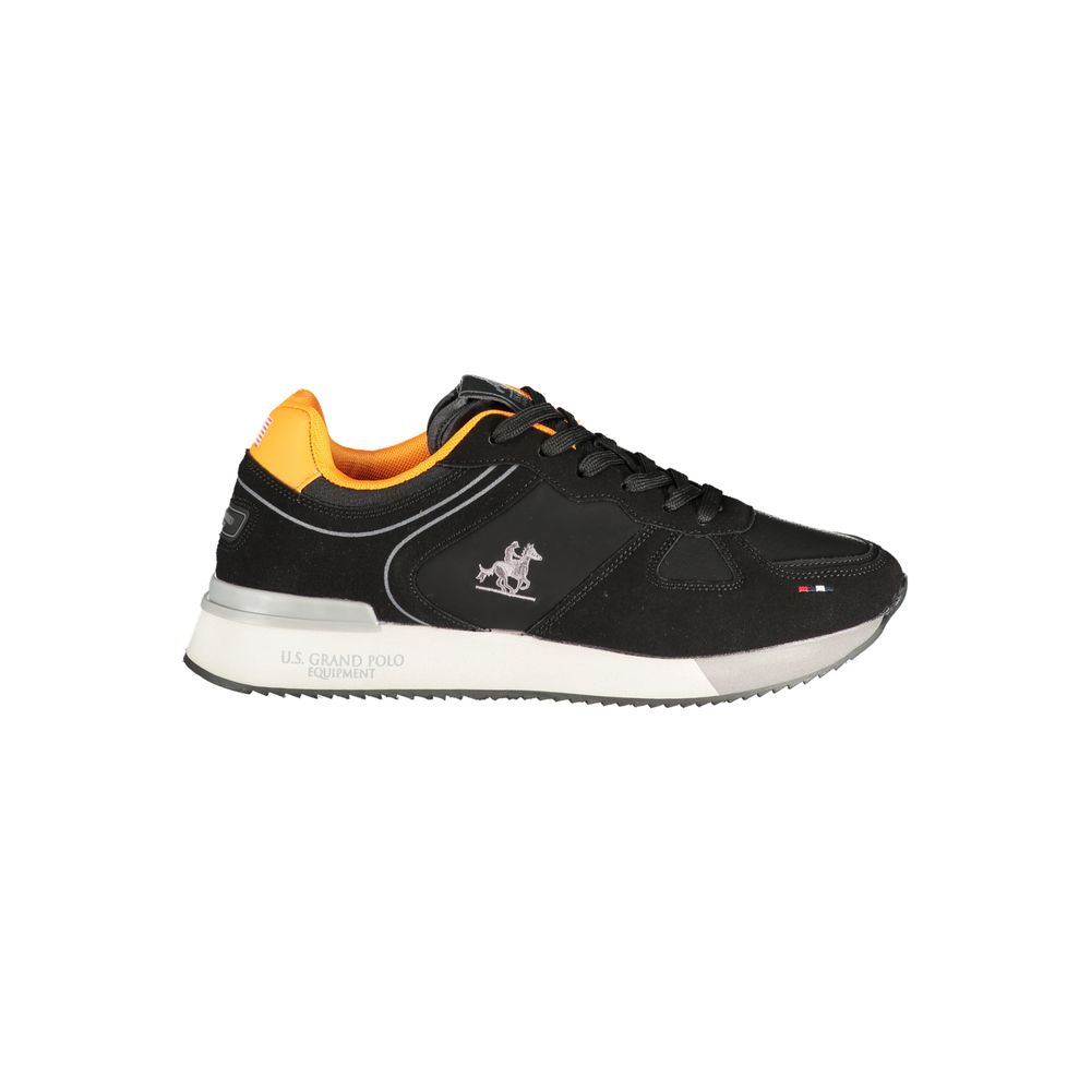 U.S. Grand Black Polyurethane Men Sneaker