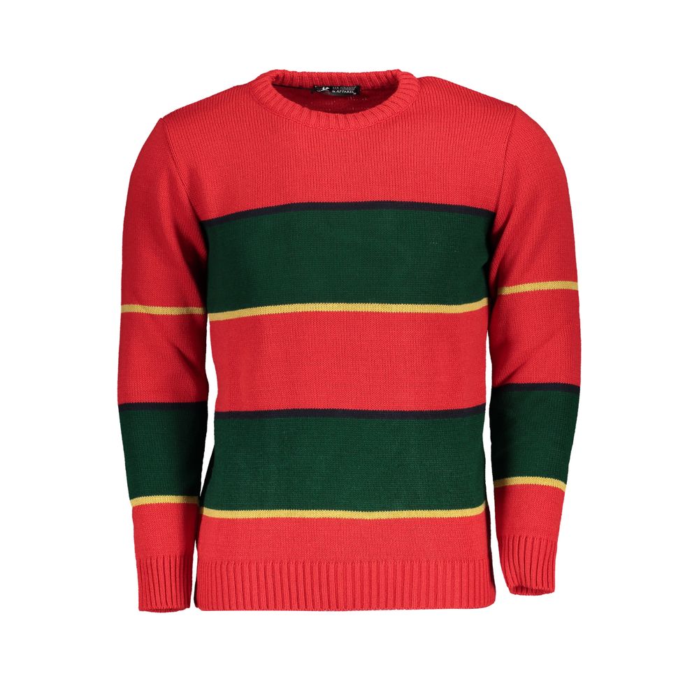 U.S. Grand Rosso Acrylic Men Sweater