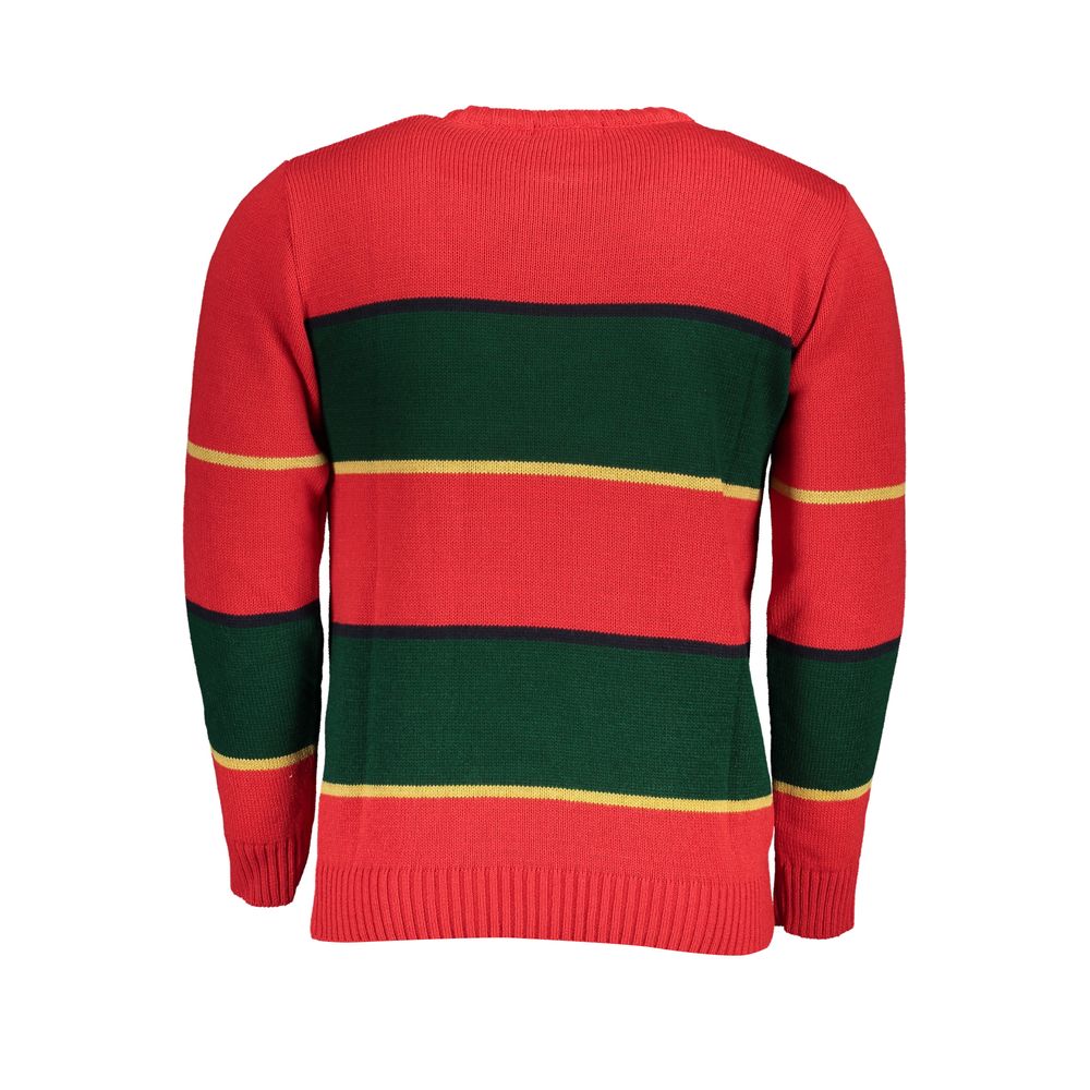 U.S. Grand Rosso Acrylic Men Sweater