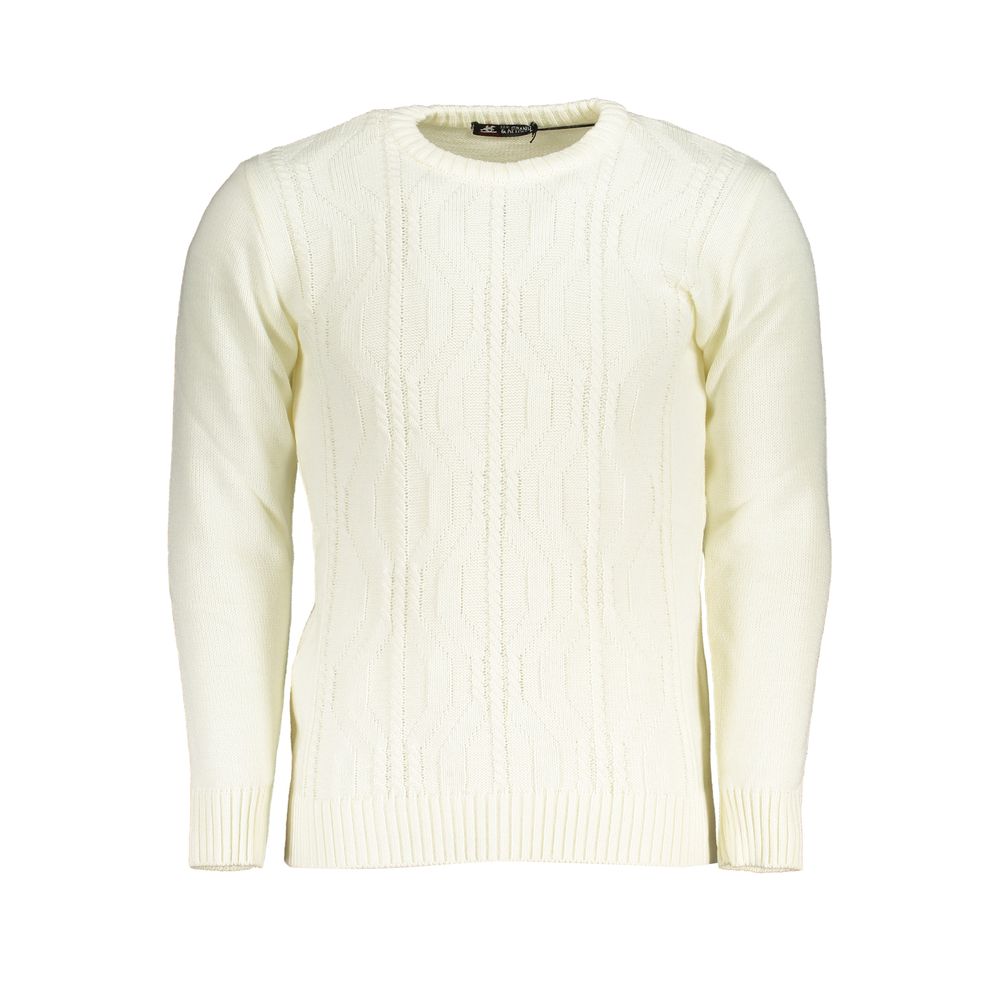 U.S. Grand Bianco Acrylic Men Sweater