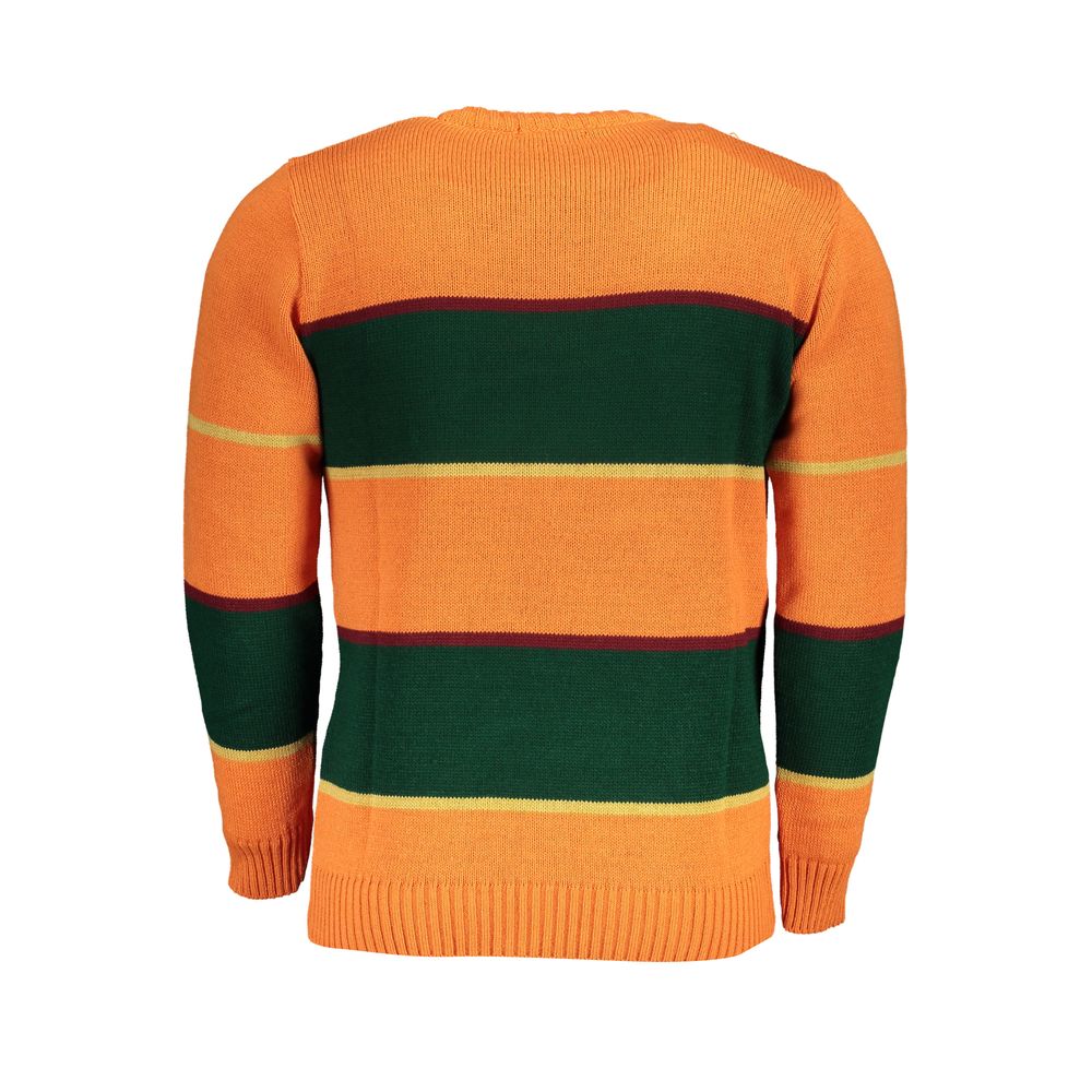 U.S. Grand Arancione Acrylic Mens Sweater