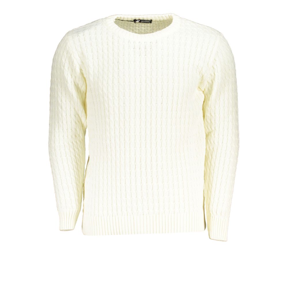 U.S. Grand Bianco Acrylic Men Sweater
