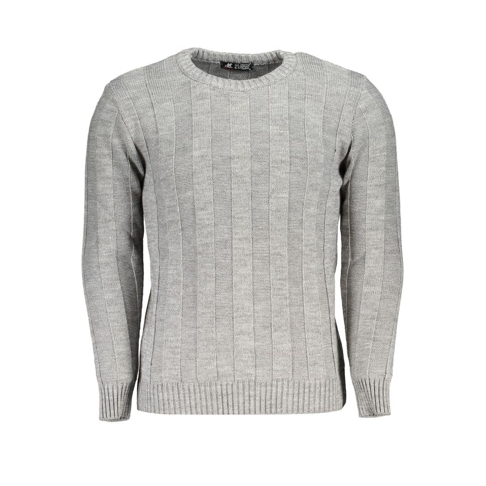 U.S. Grand Grigio Acrylic Men Sweater