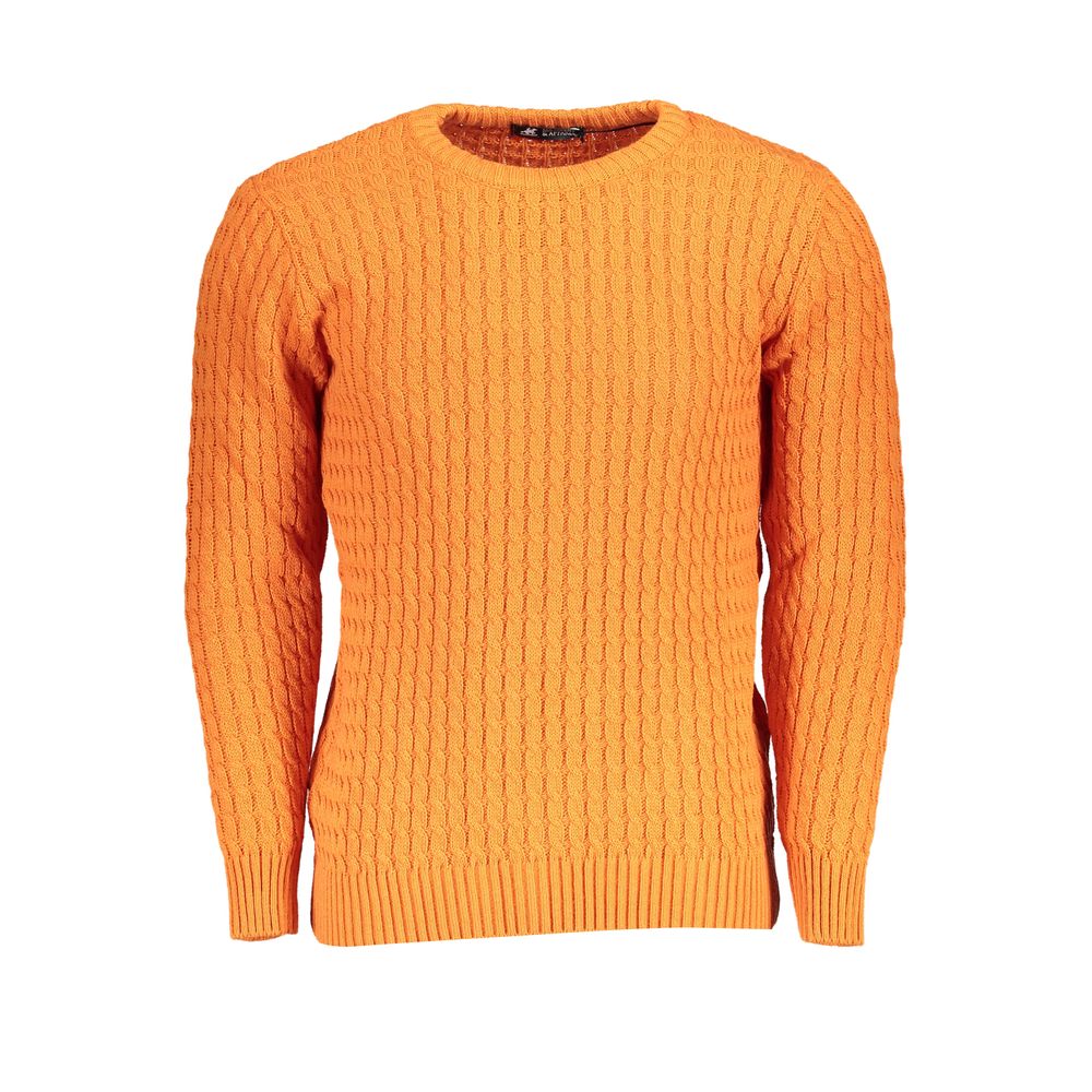 U.S. Grand Arancione Acrylic Men Sweater