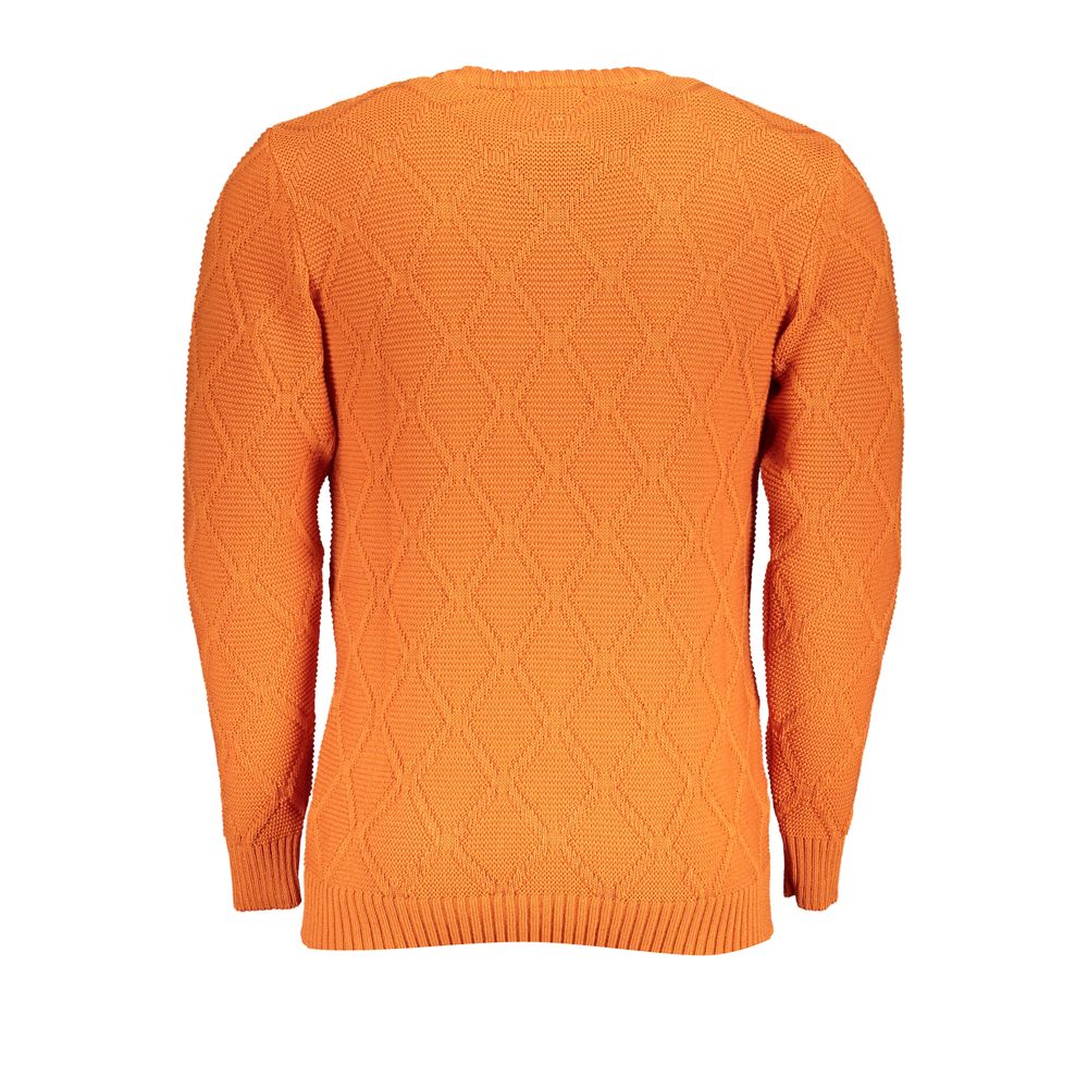 U.S. Grand Arancione Acrylic Mens Sweater