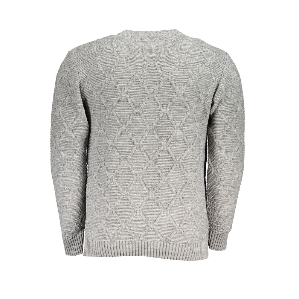 U.S. Grand Grigio Acrylic Men Sweater