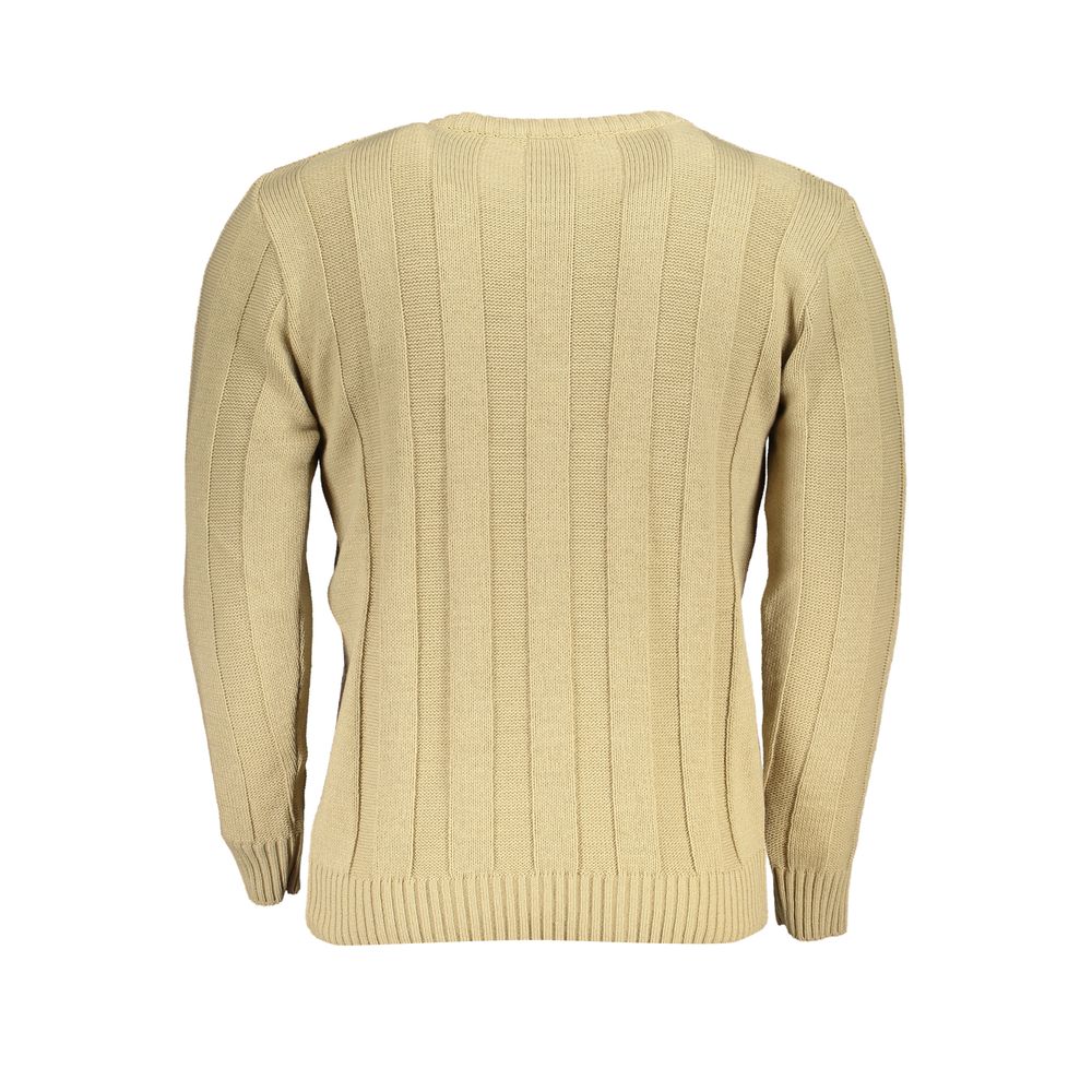 U.S. Grand Beige Acrylic Men Sweater