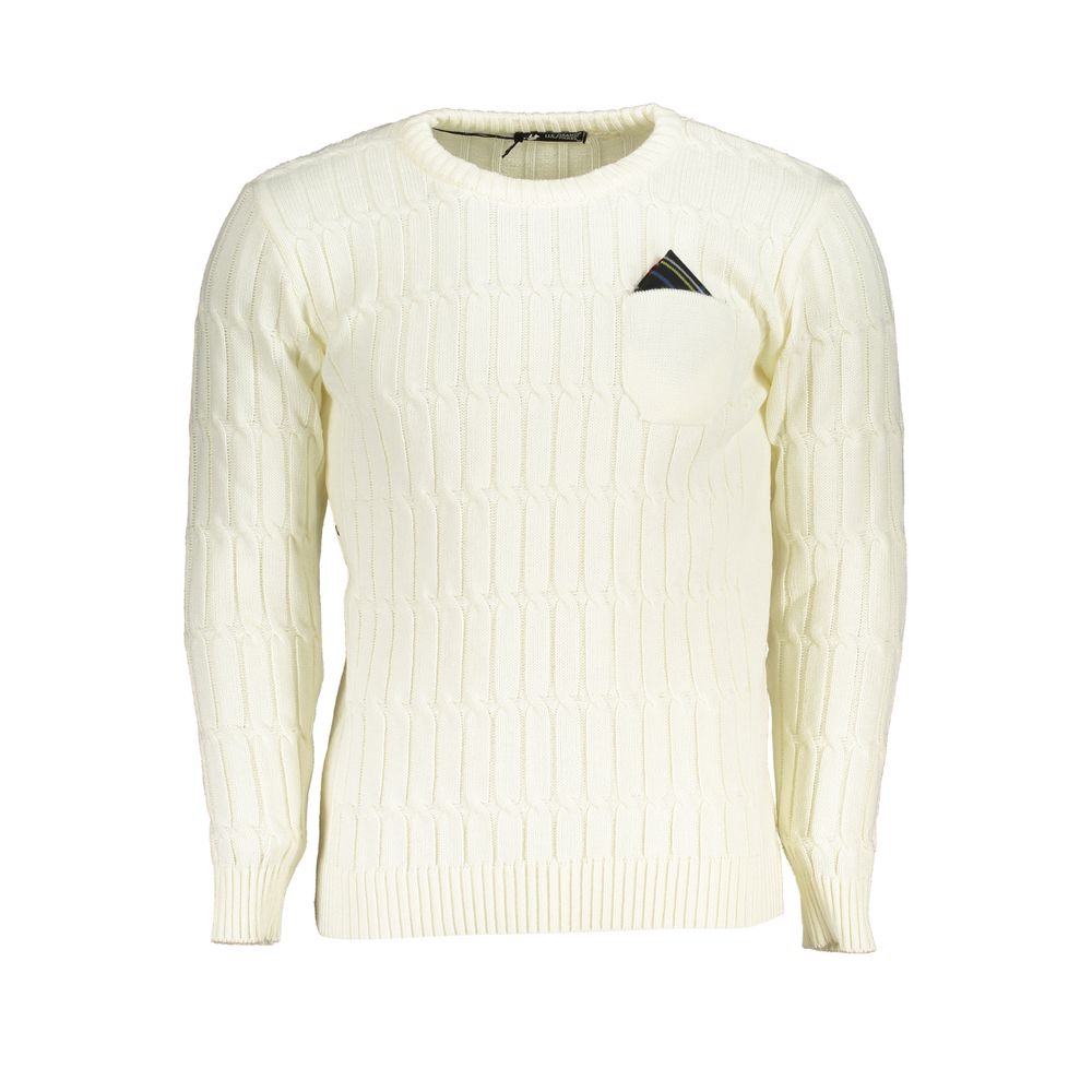 U.S. Grand Bianco Acrylic Men Sweater